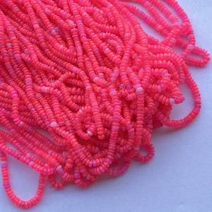 Cuentas de Ópalo Etíope Rosa Neón de 4mm, Calidad AAA, Lisas y Redondas, Certificadas por IGI, Modelo 182, para Creación de Joyas - Product Image 2