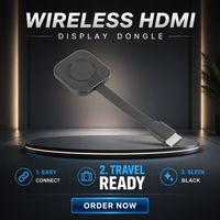 Mirascreen W13, Adaptador Inalámbrico para Duplicación de Pantalla, Transmisor de Video HDMI Inalámbrico, Conexión de Teléfono a TV o Proyector