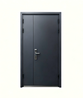 PRETTY HOUSE Puerta Pivotante de Aluminio Antirrobo de Seguridad, Puertas de Entrada Exteriores de Lujo para Villas, Impermeables, para Hoteles y Apartamentos