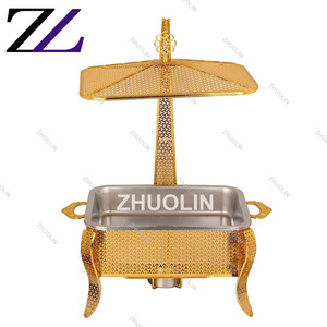 4 <span class=keywords><strong>Ltr</strong></span> 6L 8Lchafer Món Ăn Tự Chọn Set Phi Hot Thực Phẩm Nồi Nhiên Liệu Lỏng Sang Trọng Treo Nắp Dome Màu Đen Vàng Tự Chọn chaffing Món Ăn - Product Image 6