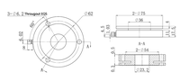 Sensor de peso Kunwei Strain Gauge 200kg Sensor de fuerza hueca de celda de carga