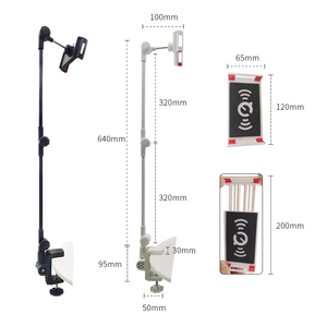 Thuận tiện gấp đôi cho thiết kế cánh tay kim loại máy tính bảng đứng thiết kế mới điện thoại di động giường với lười biếng người sử dụng khung - Product Image 4