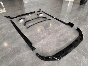 X7 G07 kit LCI Aero nero lucido diffusore posteriore minigonne laterali con labbro anteriore spoiler G07 LCI kit aero con punte di scarico - Product Image 3