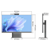 Computadora de Escritorio Todo en Uno 23.8 AIO PC Equipada con Procesador Intel Core i5 / i7 para Oficina