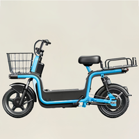 Moto électrique de livraison à deux roues pour adultes, 60V 20AH 800W, moteur arrière sans balais à 3 vitesses, en acier, haute vitesse, scooter cargo électrique