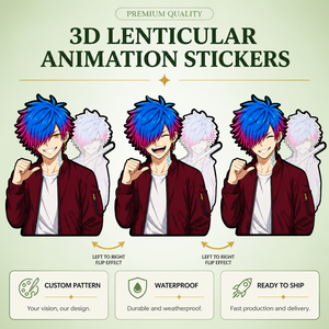 สติกเกอร์การ์ตูนอนิเมะแบบเคลื่อนไหว 3 มิติ กันน้ำ พิมพ์ลาย UV สำหรับรถยนต์ แล็ปท็อป ตู้เย็น วัสดุ PET ยี่ห้อ <span class=keywords><strong>Joyprint</strong></span> - Product Image 1