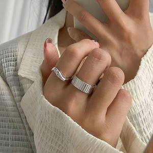 Geometric Gear Step <b>Ring</b> S925 Sterling Silver Index Finger Unisex Fashion Jewelry Gift - Product Image 2