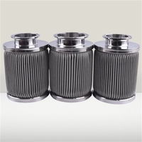 Élément filtrant en acier inoxydable 304/316 avec membrane en polypropylène pour filtration de liquides et d'huile hydraulique, élimine les impuretés