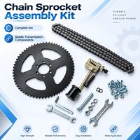 Kit de pignon arrière 35 chaînes 65T/75T pour ATV Quad Go Kart CT100, ensemble d'essieu arrière