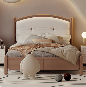 Cama Infantil Convertible Moderna Jim, Cama Individual para Niño, Cama Matrimonial/Individual para Niña, Cama de Princesa con Tapicería de Algodón, Dormitorio de Hotel o Villa - Product Image 2