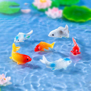 Multi Couleur Mini <span class=keywords><strong>Poisson</strong></span> Résine Micro Paysage Fée Jardin Fish Tank Décor Miniature <span class=keywords><strong>Poisson</strong></span> <span class=keywords><strong>Rouge</strong></span> Résine Artisanat Figurine Ornements - Product Image 3