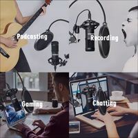 Microphone USB filaire de haute qualité, neuf, avec microphone à condensateur de haute qualité