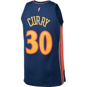 FOXA Youth Stephen Curry Warriors Jersey 30 Vêtements de basket-ball bleus à col en V pour garçons - Product Image 3