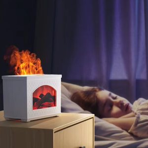 Máquina perfumada de 270ml, Mini humidificador de llama creativa, difusor de aceite esencial para chimenea, humidificador de aire de aromaterapia para el hogar YS - Product Image 3