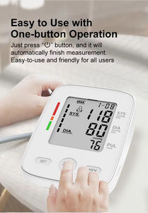 Casa portátil Esfigmomanômetro Digital Tensiômetro Braço Superior Elétrico Monitor De Pressão Arterial Automático Com Punho De Tamanho Grande - Product Image 2