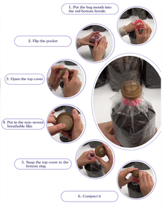 Bonne ductilité et unité résistante à la chaleur de chapeau et d'anneau avec la membrane respirable non-tissée sur le couvercle - Product Image 4