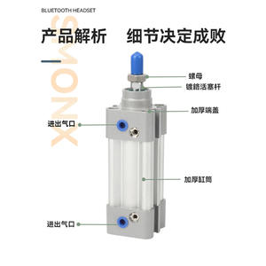Cylindre standard Airtac SAI80 32/40/50/63-75*100X150/175/200/250/300S Filtre industriel pour machines de construction Neuf Occasion - Product Image 2