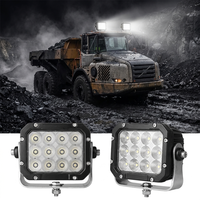 Luz de Trabajo LED Cuadrada de Alta Resistencia 427 437 457 Osram, IP69 Impermeable, Ultra Brillante, 12000LM, 5.5 Pulgadas