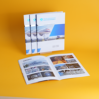 Brochures personnalisées pour marques d'entreprise, catalogues haut de gamme en papier offset avec gaufrage pour la promotion commerciale et la diffusion officielle