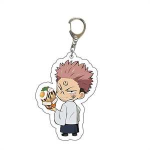 Porte-clés en acrylique Gojo Yuji Sukuna Geto Nanami Megumi en gros, accessoire de dessin animé, porte-clés d'anime Jujutsu <span class=keywords><strong>Kaisen</strong></span> - Product Image 5