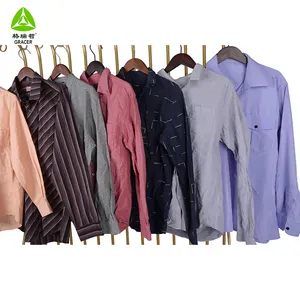 Used Clothes Long Sleeve Men Shirt From Europe Assorted Used Clothing In Bales