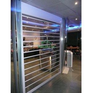 Volets roulants en aluminium, polycarbonate, plastique PC, transparents, clairs, en cristal, pour <span class=keywords><strong>magasin</strong></span> commercial - Product Image 3