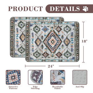 HIPHOPPET BSCI Tapis d'apprentissage pour <span class=keywords><strong>chiots</strong></span> réutilisables, écologiques, imperméables, matelassés, portables, super absorbants, avec logo/taille personnalisés - Product Image 3