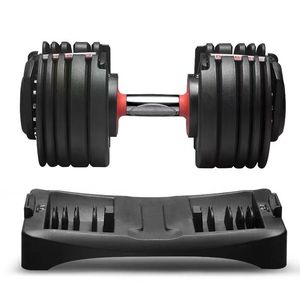 Factory Cheapest Wholesale Steel Adjustable Dumbbells 24kg Weights System Gym <strong>Dumbell</strong> Sets <strong>25kg</strong> Adjustable Dumbbell - Product Image 4