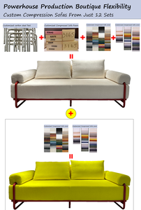 Canapé moderne en suède terre cuite sans os, compressé, avec contrôle intelligent de la température, pour villa, école, maison d'hôtes, peluche douce sous vide - Product Image 6