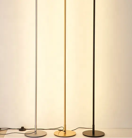 2022 modern nordic design led linear corner arc european reading standing floor lamp for living room