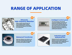 Новейшая промышленная ультразвуковая система охлаждения, новые компоненты электрического насоса для ресторанов, птицефабрики, грибов - Product Image 3
