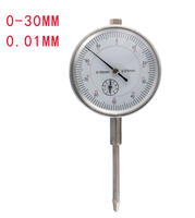 Indicador de Carátula Mecánico de Alta Precisión de 0-10 mm, 0-25 mm, 0-30 mm, 0.01 mm