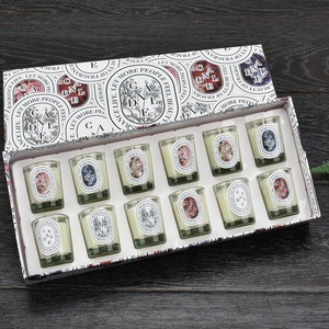 Ensemble de 12 mini bougies parfumées en verre multi-parfums, bougies en cire de soja sans fumée pour la décoration de table et les cadeaux - Product Image 2
