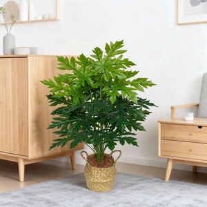 Plante artificielle Monstera, feuilles de papaye, 500g, décoration intérieure pour salon, balcon, arrangements de mariage - Product Image 1