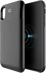 כוח בנק עם led סוללה מקרה משלוח הדפסת diy לוגו אלחוטי נייד טלפון חכם מטען עבור iphone X/XS/XR/XS מקסימום קיבולת גבוהה