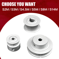 Poulie de distribution STD S2M en aluminium et acier, poulie d'entraînement synchrone, alésage et dents OEM, poulie pour imprimante 3D, poulies CNC personnalisées