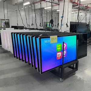 43"55"65"75"Floor Standing 4K Full Advertising Display Screen Indoor Vertical Touch Totem WIFI CMS Software LCD Digital Signage