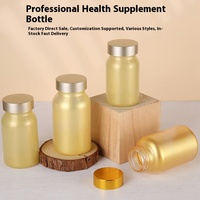 Capsule en verre de qualité alimentaire de Golden Health Products pour comprimés de poudre de médecine Bonbons sous-embouteillage de phytothérapie chinoise
