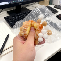 Jouet anti-stress en TPR souple en forme de croissant au caramel, à remontée lente, pour adultes