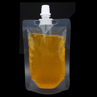 Pochettes à bec verseur personnalisées de 50 ml à 2100 ml, entièrement transparentes, imprimées en héliogravure, en PET/PE de qualité alimentaire, pour eau potable, tequila, bière