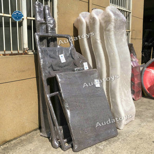 Grande Scivolo Doppio in Legno per Bambini, Attrezzatura da Gioco per Interni ed Esterni, per Giardini e Ambienti Residenziali Educativi - Product Image 6