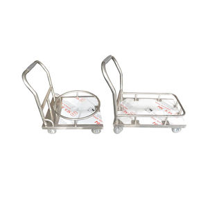 बेकरी रेस्तरां रसोई के लिए कवर के साथ स्टेनलेस स्टील का आटा ट्रॉली 100 एल खाद्य ग्रेड भंडारण कार्ट के लिए कवर के साथ - Product Image 6