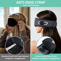 Headphone Masker Tidur 3D SM025 dengan CE FCC Rohs, Speaker yang Dapat Disesuaikan, Cup Mata yang Dapat Dilepas dan Dicuci, Earphone Nirkabel