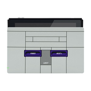 Carcasa de repuesto DIY con estampado de estilo SNES clásico, placa frontal de agarre de tacto suave personalizada para <span class=keywords><strong>Nintendo</strong></span> Switch Dock - Product Image 4