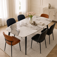 Table de luxe Pandora à motif de pierre, design texturé unique, mobilier artistique pour villa et manoir