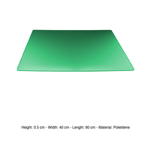 Planche à découper en polyéthylène vert 60 × 40 × 0,5 h cm, souple, flexible, durable - Product Image 3