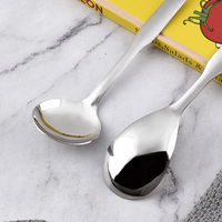 Mini outils de cuisson en acier inoxydable petite spatule de cuisson cuillère ovale louche à soupe