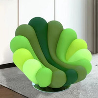Fauteuil pivotant individuel de luxe nordique pour salon, chambre, balcon – Fauteuil paresseux tendance pour la maison