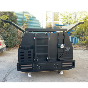 Nhôm Xe tải UTE tán đôi Cab nhôm UTE Khay hộp công cụ với con chó lồng cho UTE xe tải 4x4 tán - Product Image 6