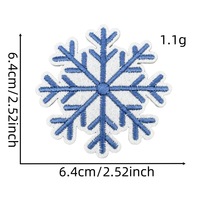 Noël bleu broderie Applique robe décoration noël fer sur/coudre sur chapitre chaussettes wapiti serviette broderie patchs